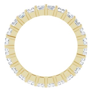10K Yellow Gold 2 5/8 CTW Natural Diamond Eternity Band Size 8
