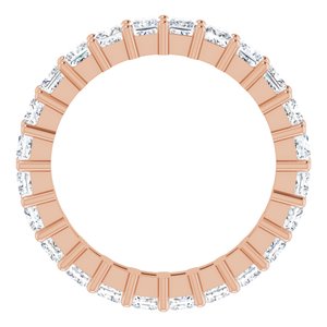 10K Rose Gold 2 5/8 CTW Lab-Grown Diamond Eternity Band Size 8