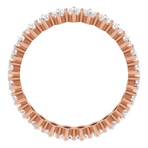 14K Rose Gold 3 1/4 CTW Natural Diamond Eternity Band Size 8