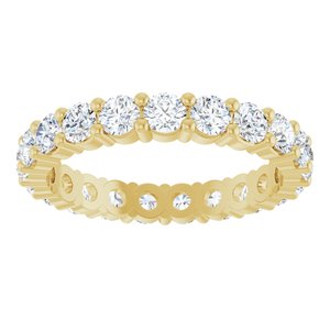 10K Yellow Gold 1 7/8 CTW Natural Diamond Eternity Band Size 8
