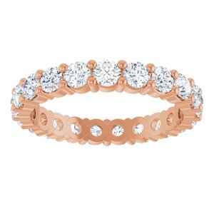 10K Rose Gold 1 7/8 CTW Lab-Grown Diamond Eternity Band Size 8