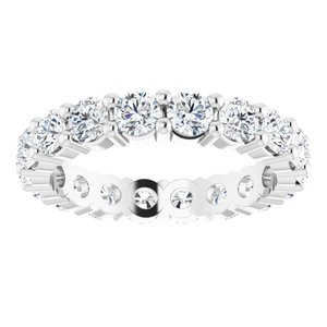 10K White Gold 2 3/4 CTW Lab-Grown Diamond Eternity Band Size 8