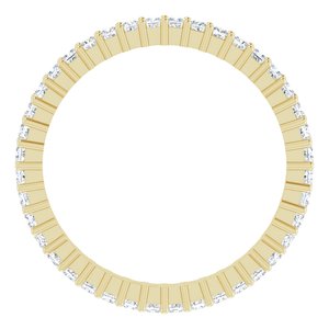 14K Yellow Gold 1/2 CTW Lab-Grown Diamond Eternity Band Size 4