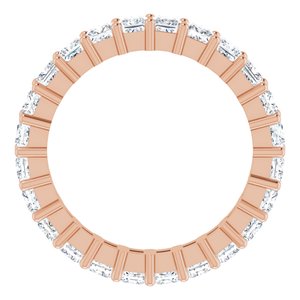 10K Rose Gold 2 5/8 CTW Lab-Grown Diamond Eternity Band Size 7.75