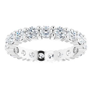 14K White Gold 2 1/4 CTW Lab-Grown Diamond Eternity Band Size 7.5