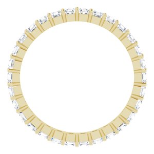 14K Yellow Gold 1 1/2 CTW Lab-Grown Diamond Eternity Band Size 8
