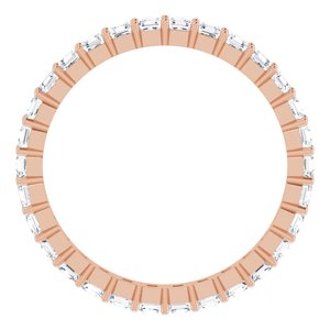14K Rose Gold 1 1/2 CTW Lab-Grown Diamond Eternity Band Size 8
