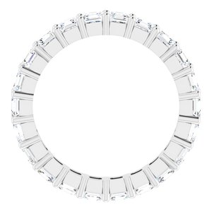 Platinum 3 1/2 CTW Lab-Grown Diamond Eternity Band Size 8