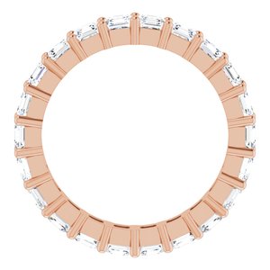 14K Rose Gold 3 1/2 CTW Lab-Grown Diamond Eternity Band Size 8
