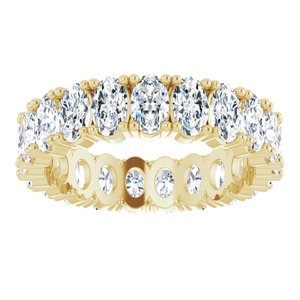 14K Yellow Gold 3 3/4 CTW Lab-Grown Diamond Eternity Band Size 7.75