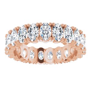 10K Rose Gold 3 3/4 CTW Lab-Grown Diamond Eternity Band Size 7.75