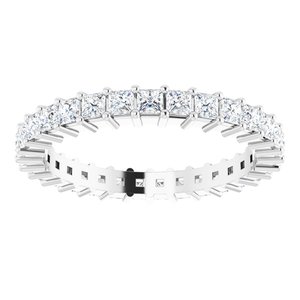 10K White Gold 1 3/8 CTW Lab-Grown Diamond Eternity Band Size 7.75