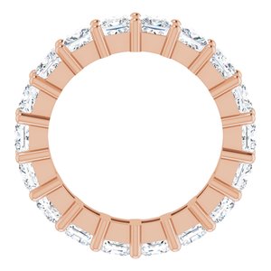 10K Rose Gold 5 CTW Lab-Grown Diamond Eternity Band Size 7.75