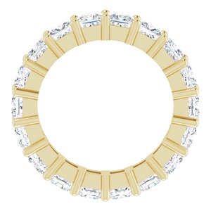 10K Yellow Gold 5 CTW Natural Diamond Eternity Band Size 7.75