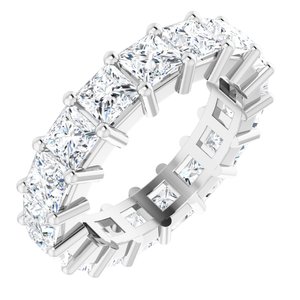 10K White Gold 6 3/4 CTW Lab-Grown Diamond Eternity Band Size 7.75