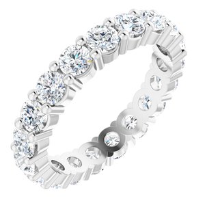 10K White Gold 2 7/8 CTW Lab-Grown Diamond Eternity Band Size 8