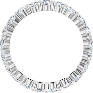 Platinum 1 7/8 CTW Lab-Grown Diamond Eternity Band Size 8