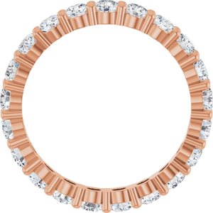 14K Rose Gold 1 7/8 CTW Natural Diamond Eternity Band Size 8