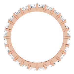 14K Rose Gold 2 3/8 CTW Lab-Grown Diamond Eternity Band Size 8