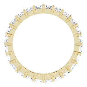 14K Yellow Gold 2 3/8 CTW Lab-Grown Diamond Eternity Band Size 8