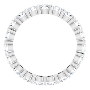 14K White Gold 2 1/4 CTW Lab-Grown Diamond Eternity Band Size 7.5