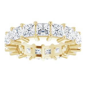 10K Yellow Gold 6 3/4 CTW Lab-Grown Diamond Eternity Band Size 7.5