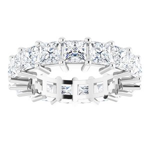 Platinum 6 3/4 CTW Lab-Grown Diamond Eternity Band Size 7.5