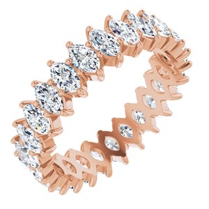 14K Rose Gold 3 1/4 CTW Lab-Grown Diamond Eternity Band Size 8