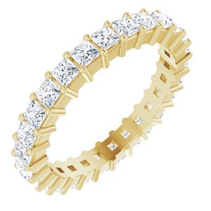 10K Yellow Gold 1 9/10 CTW Lab-Grown Diamond Eternity Band Size 7.25