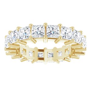 10K Yellow Gold 5 CTW Lab-Grown Diamond Eternity Band Size 8