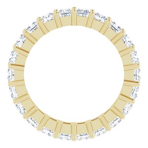 10K Yellow Gold 3 5/8 CTW Natural Diamond Eternity Band Size 8