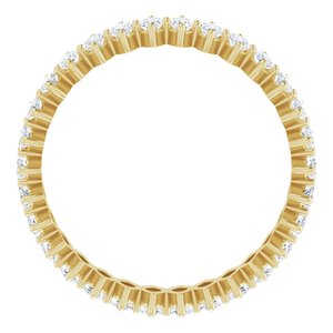 14K Yellow Gold 2 1/8 CTW Lab-Grown Diamond Eternity Band Size 8