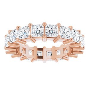 10K Rose Gold 4 1/2 CTW Lab-Grown Diamond Eternity Band Size 6.5