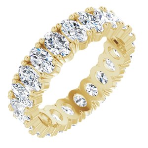 14K Yellow Gold 3 3/4 CTW Lab-Grown Diamond Eternity Band Size 7.75