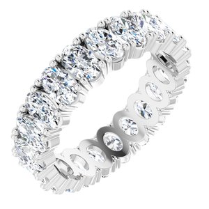 14K White Gold 3 3/4 CTW Lab-Grown Diamond Eternity Band Size 7.75