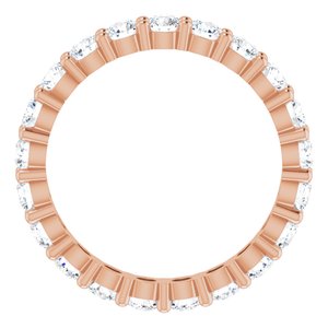 10K Rose Gold 1 7/8 CTW Lab-Grown Diamond Eternity Band Size 7.75
