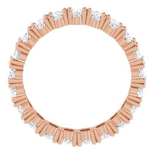 14K Rose Gold 3 3/4 CTW Lab-Grown Diamond Eternity Band Size 8.25