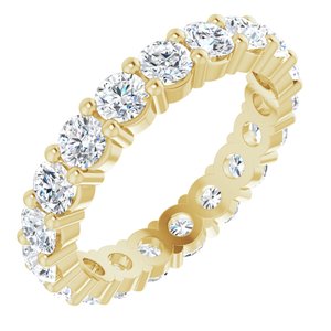 10K Yellow Gold 2 7/8 CTW Lab-Grown Diamond Eternity Band Size 8.5