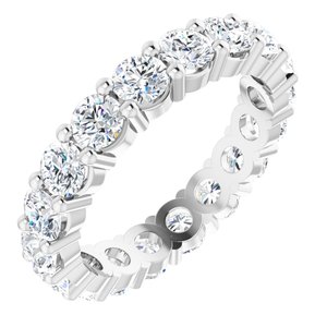 10K White Gold 4 1/3 CTW Lab-Grown Diamond Eternity Band Size 8.5