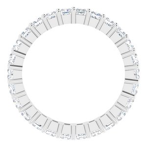 10K White Gold 2 3/8 CTW Lab-Grown Diamond Eternity Band Size 8.25