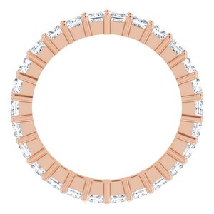 10K Rose Gold 2 3/8 CTW Lab-Grown Diamond Eternity Band Size 8.25