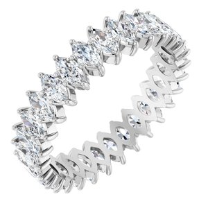 14K White Gold 2 CTW Lab-Grown Diamond Eternity Band Size 7