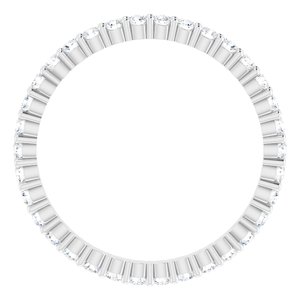 14K White Gold 5/8 CTW Lab-Grown Diamond Eternity Band Size 7.5