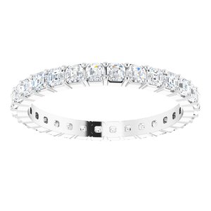 14K White Gold 1 1/2 CTW Lab-Grown Diamond Eternity Band Size 8