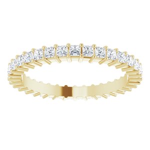 10K Yellow Gold 1 1/4 CTW Natural Diamond Eternity Band Size 8
