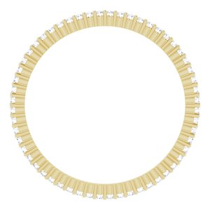 10K Yellow Gold 1/5 CTW Natural Diamond Eternity Band Size 8.25