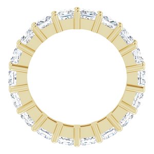 10K Yellow Gold 5 CTW Natural Diamond Eternity Band Size 8