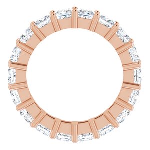 14K Rose Gold 5 CTW Lab-Grown Diamond Eternity Band Size 8