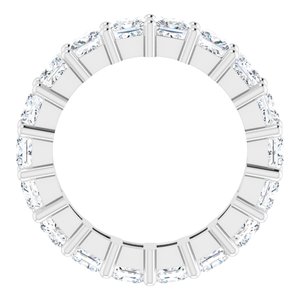 10K White Gold 5 CTW Lab-Grown Diamond Eternity Band Size 8