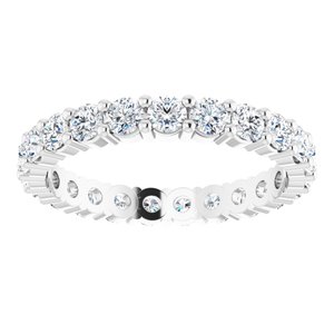 10K White Gold 1 5/8 CTW Lab-Grown Diamond Eternity Band Size 8.25